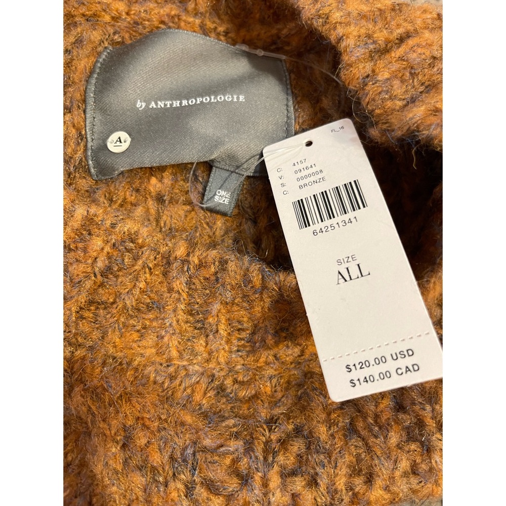 Anthropologie Marled Fringe Poncho - One Size Fits All - NWT - Picture 6 of 9